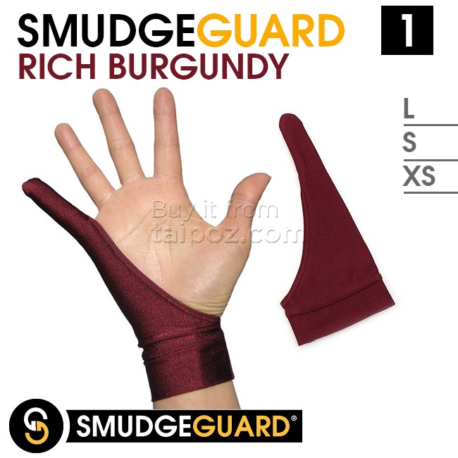 Găng tay họa sĩ SmudgeGuard, loại 1 ngón - Rich Burgundy